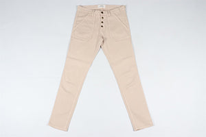 BA&SH BEIGE HIGH RISE SKINNY JEANS W25 UK 6-8