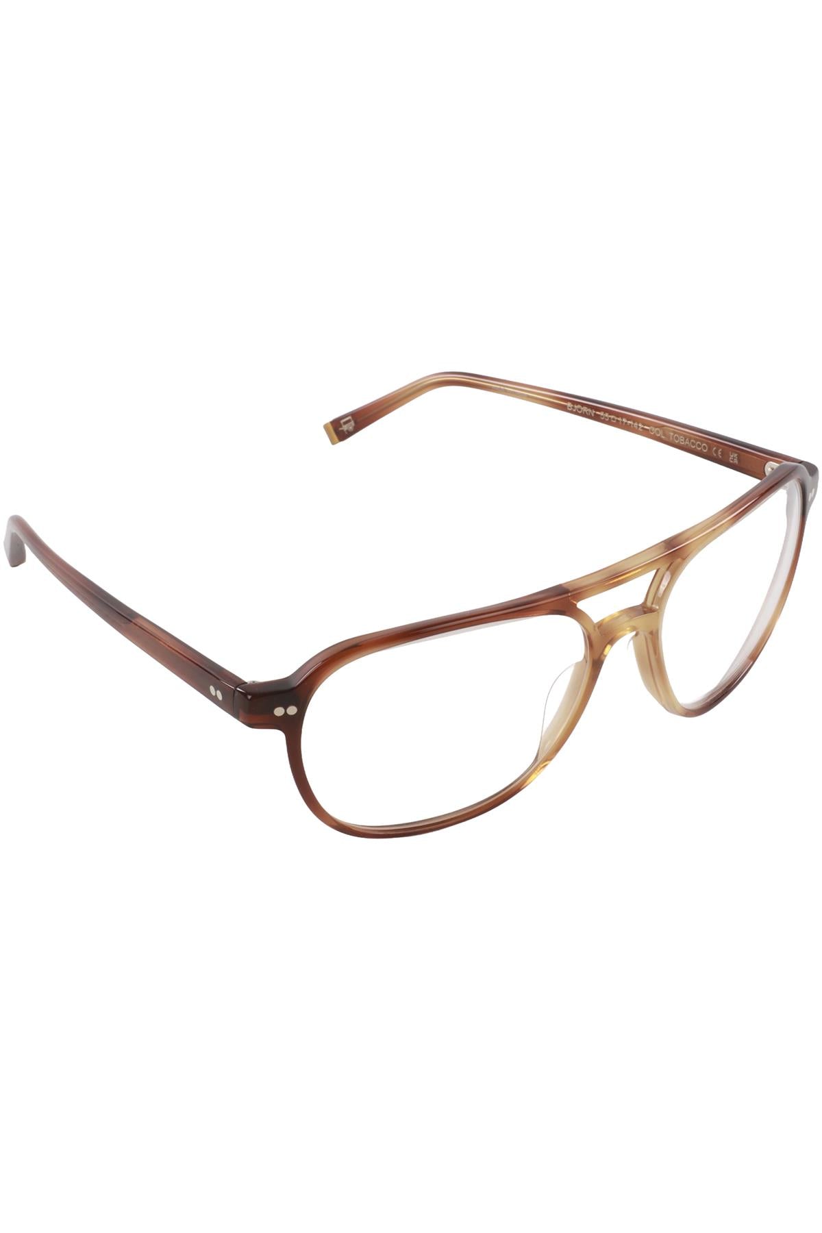 MOSCOT BROWN PILOT STYLE ACETATE GLASSES