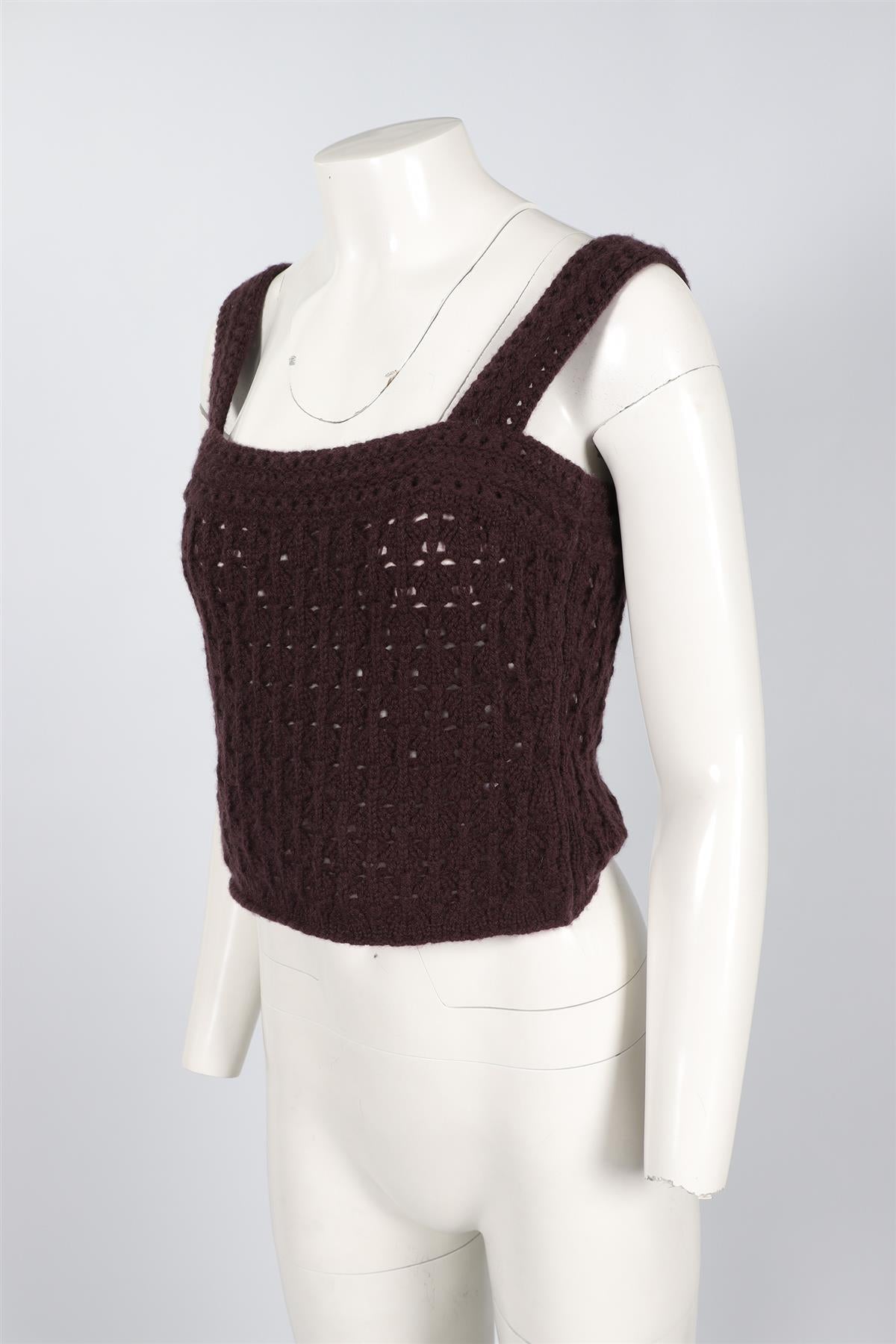 VINCE PURPLE CASHMERE TOP SMALL