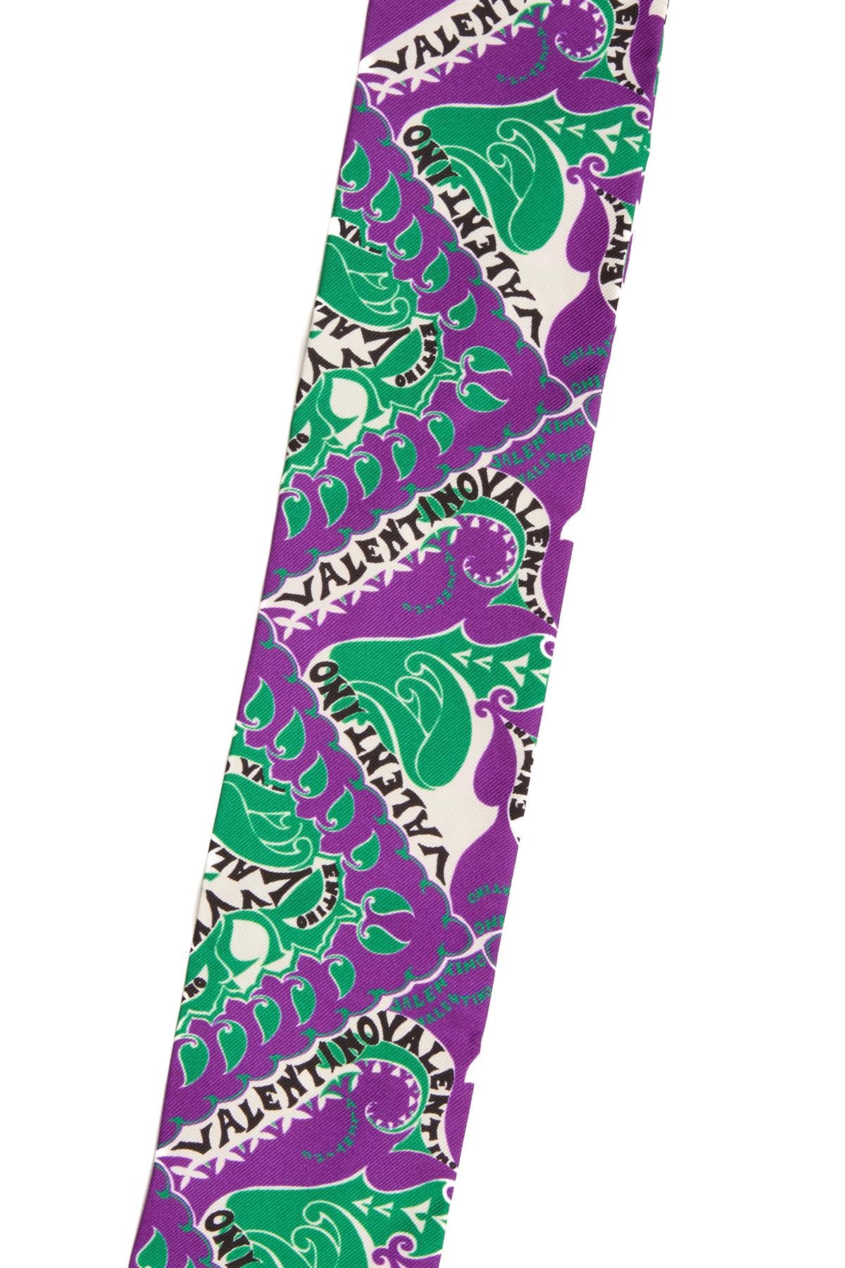 VALENTINO PURPLE SILK SCARF