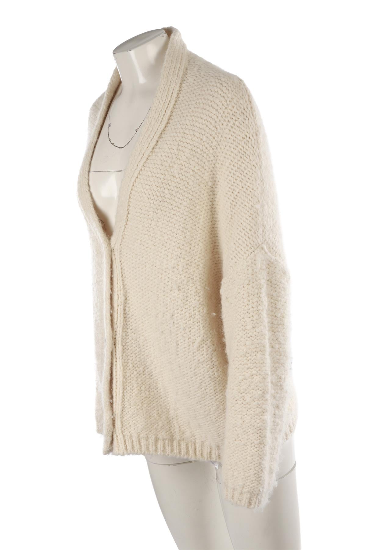 IVORY ALPACA CARDIGAN