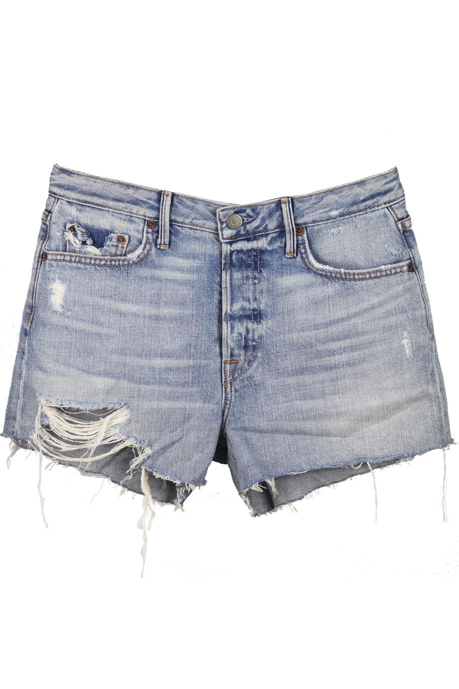 GRLFRND HELENA DISTRESSED DENIM SHORTS W26 UK 8