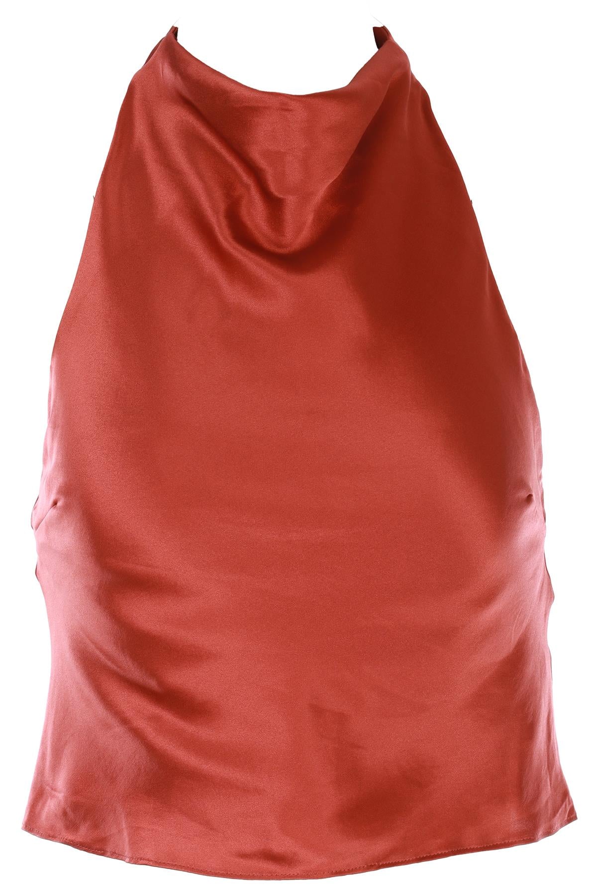REFORMATION PINK SILK TOP US 2 UK 6
