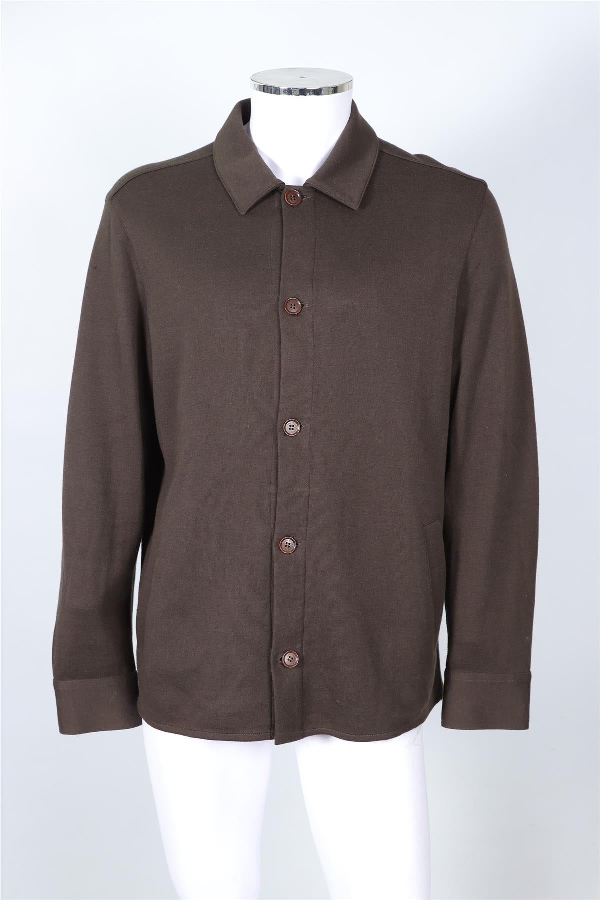 LORO PIANA GREEN MEN'S COTTON JACKET XXLARGE