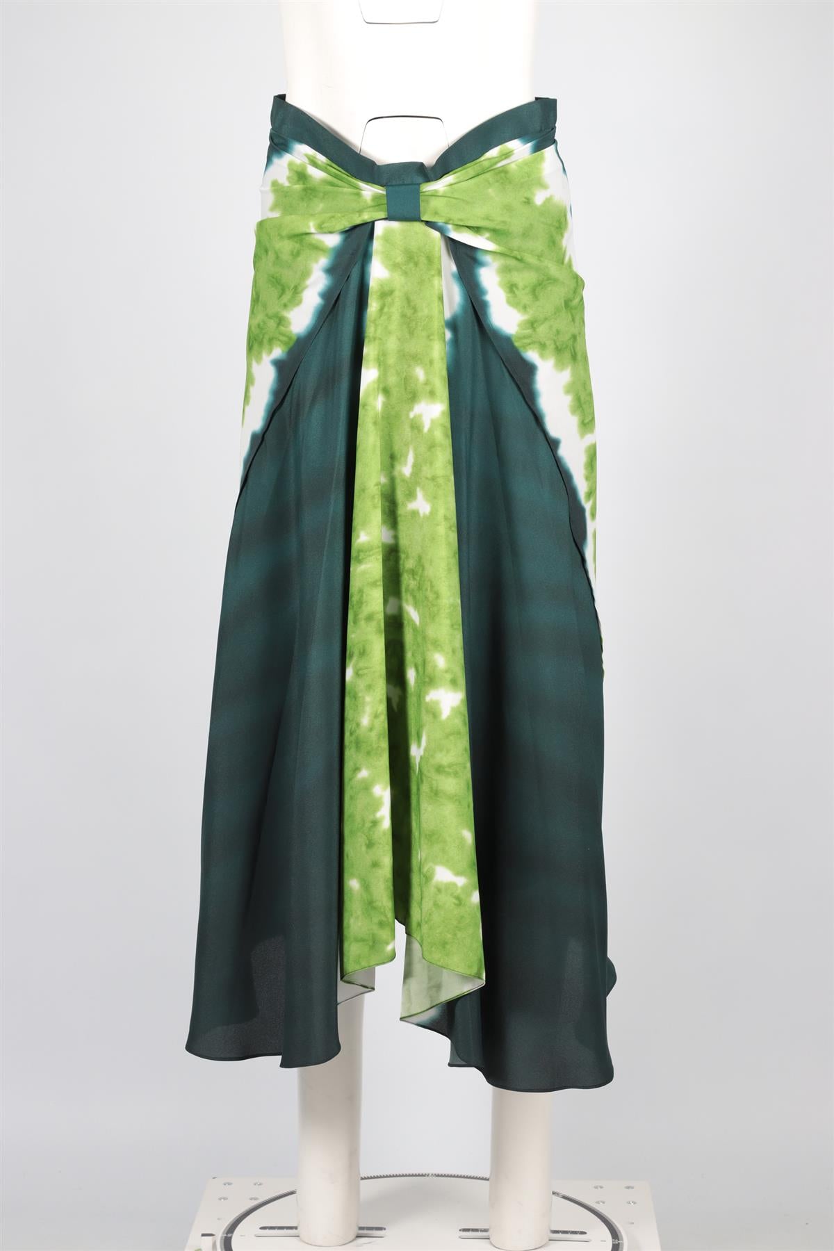 ALTUZARRA GREEN SILK MIDI SKIRT IT 42 UK 10