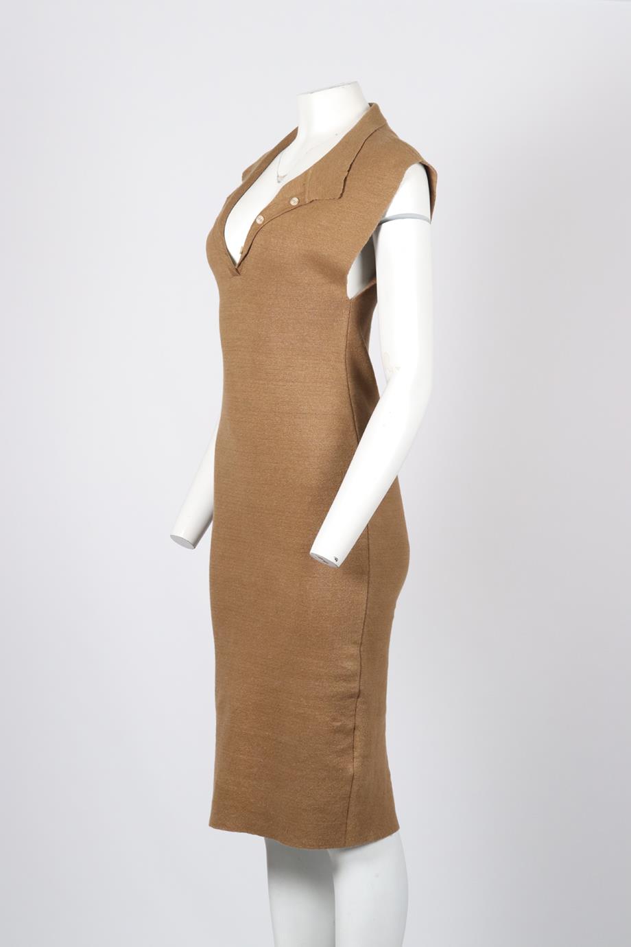JACQUEMUS LINEN MIDI DRESS FR 40 UK 12