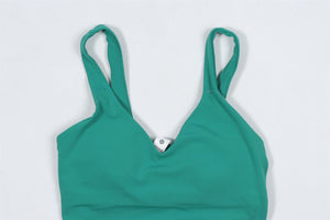 LULULEMON GREEN SPORTS BRA US 4 UK 8