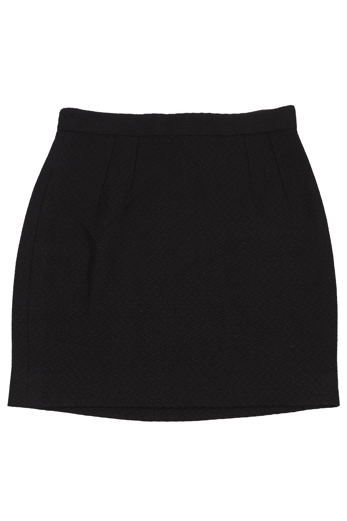 DOLCE & GABBANA WOOL MINI SKIRT IT 36 UK 4
