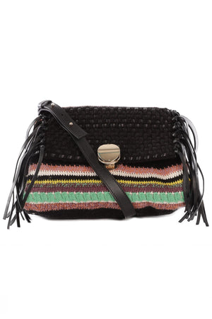 CHLOÉ MULTI PENELOPE SMALL KNIT SHOULDER BAG