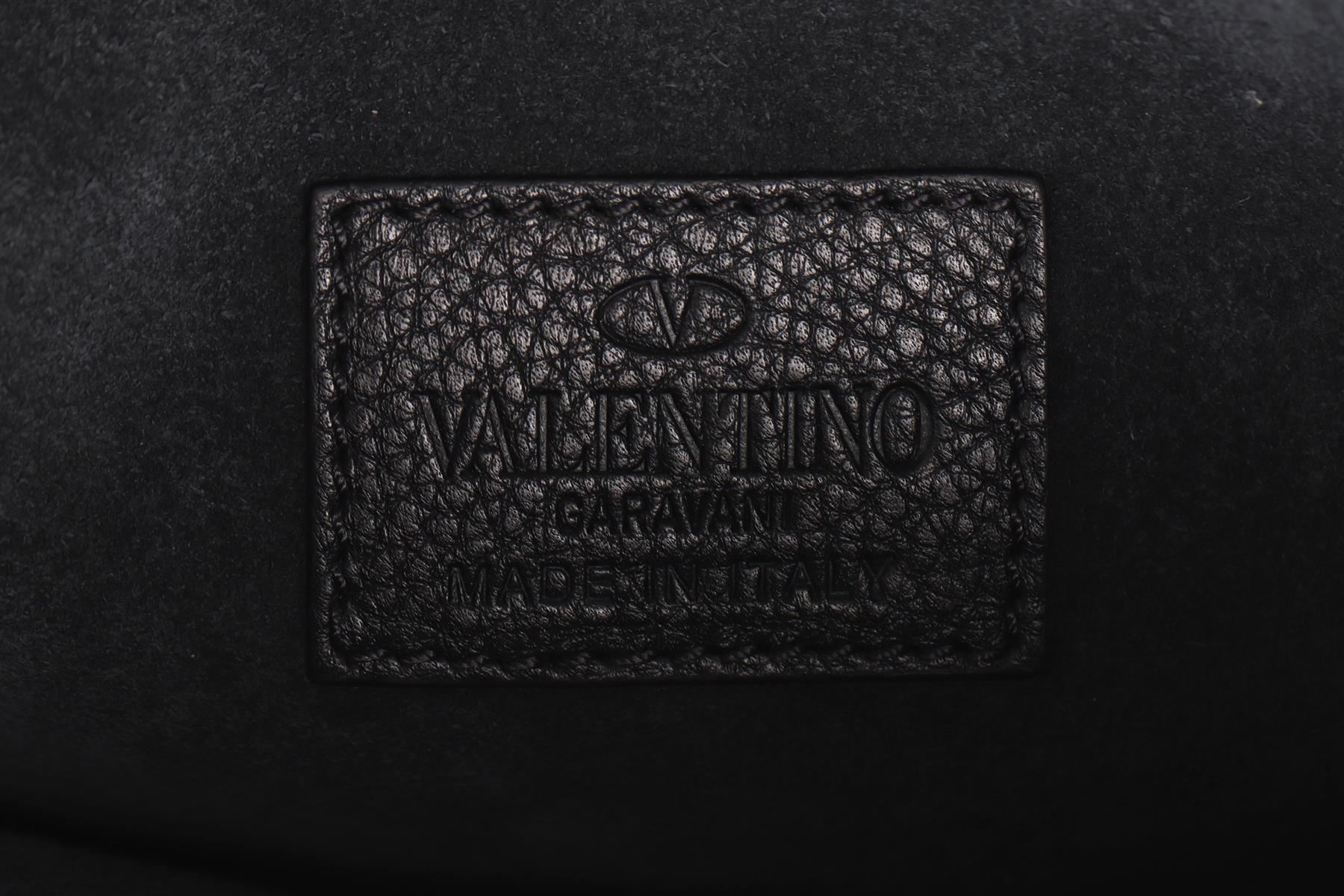 VALENTINO GARAVANI BLACK LEATHER CLUTCH