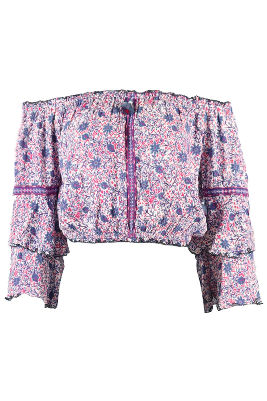 POUPETTE ST BARTH CROPPED VOILE TOP SMALL