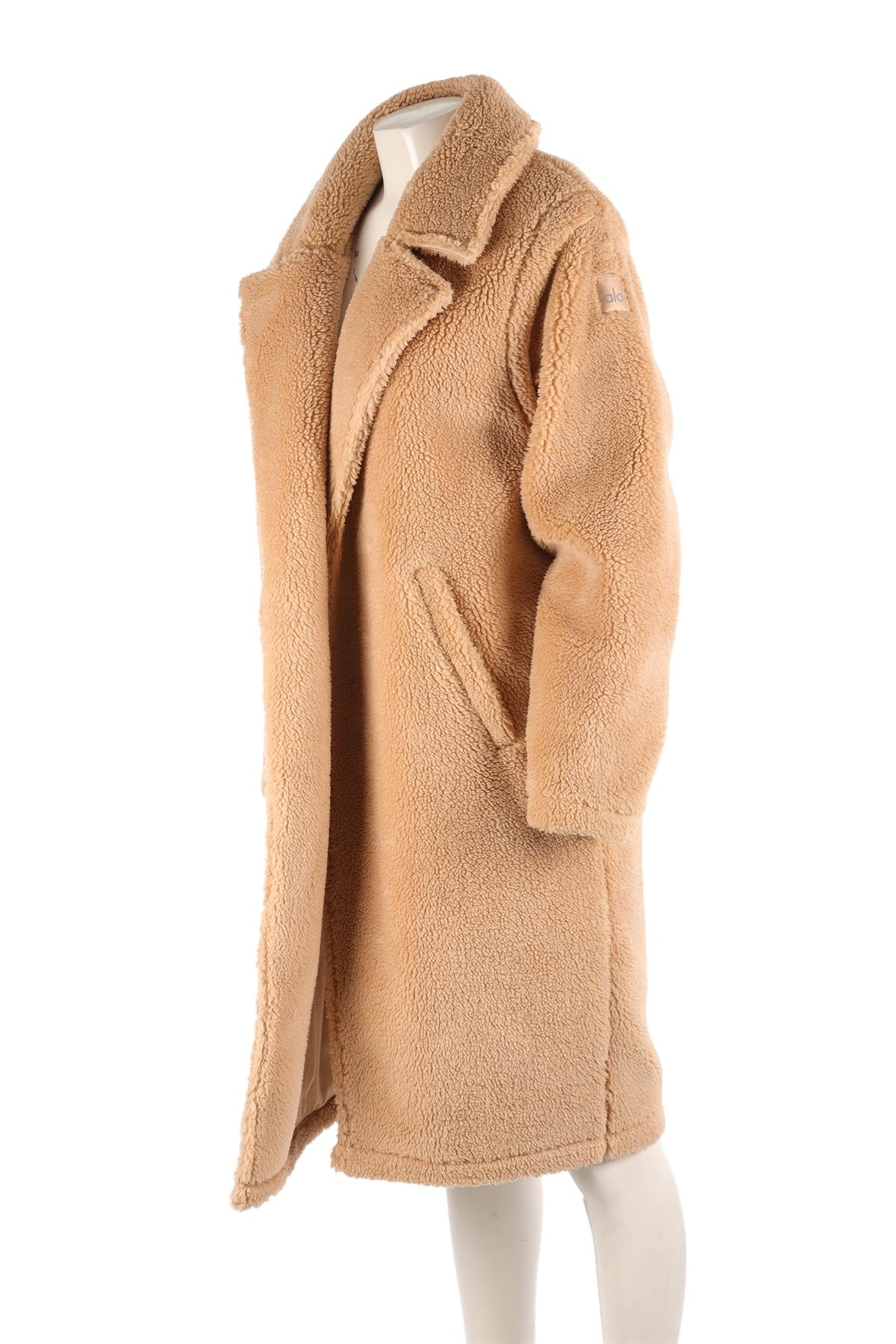 ALO YOGA TAN TEDDY COAT XSMALL