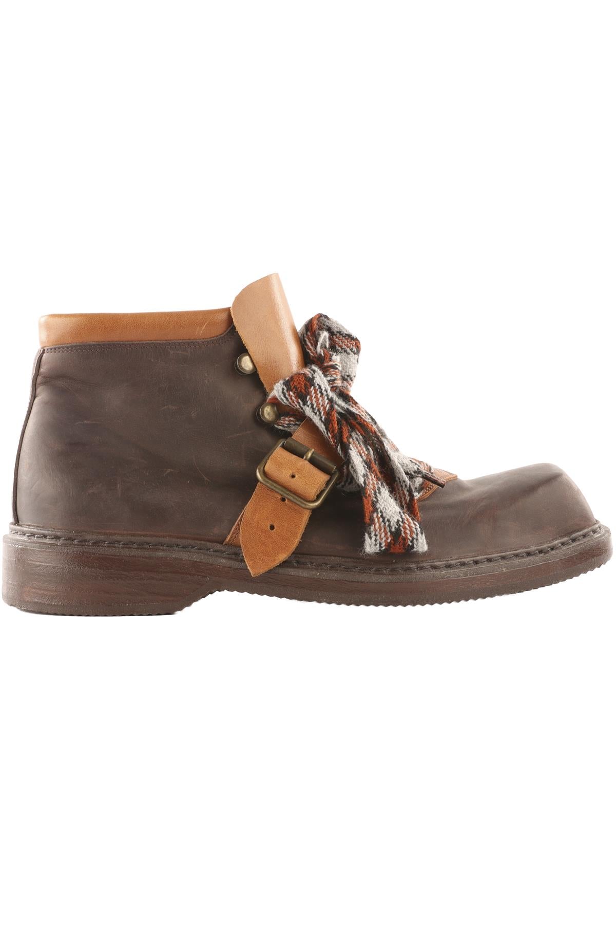 PREEN BY THORNTON BREGAZZI BROWN LEATHER ANKLE BOOTS EU 40 UK 7 US 10