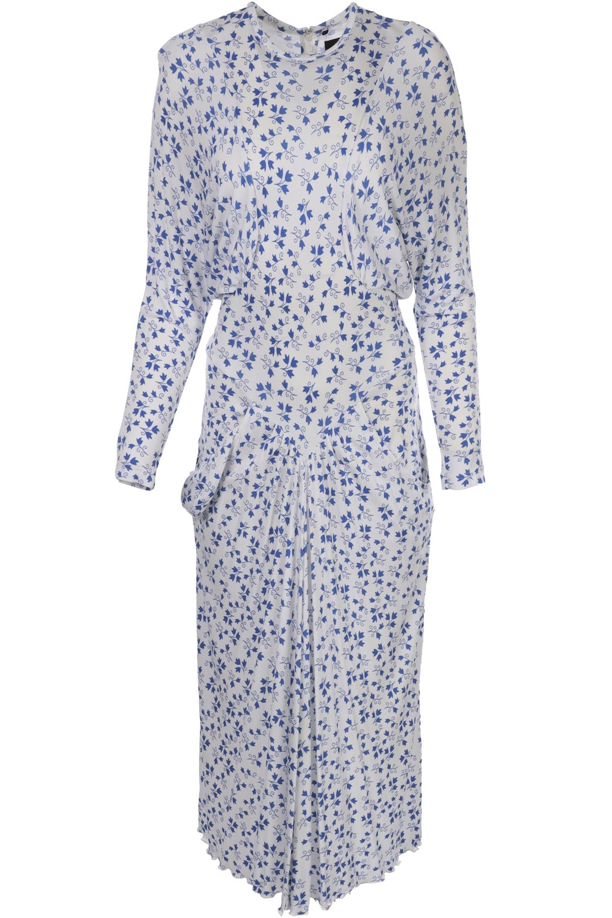 ISABEL MARANT WHITE CUPRO MAXI DRESS