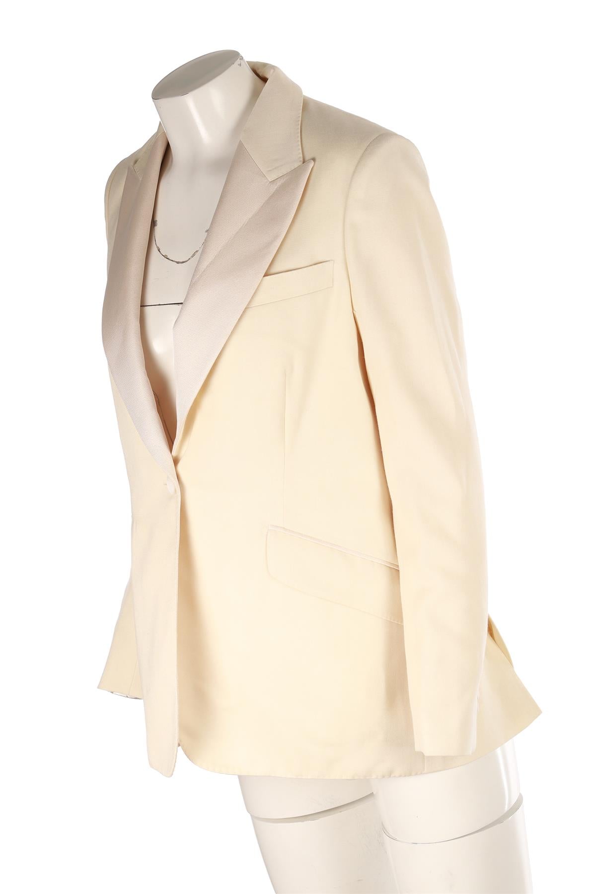 CREAM WOOL BLAZER