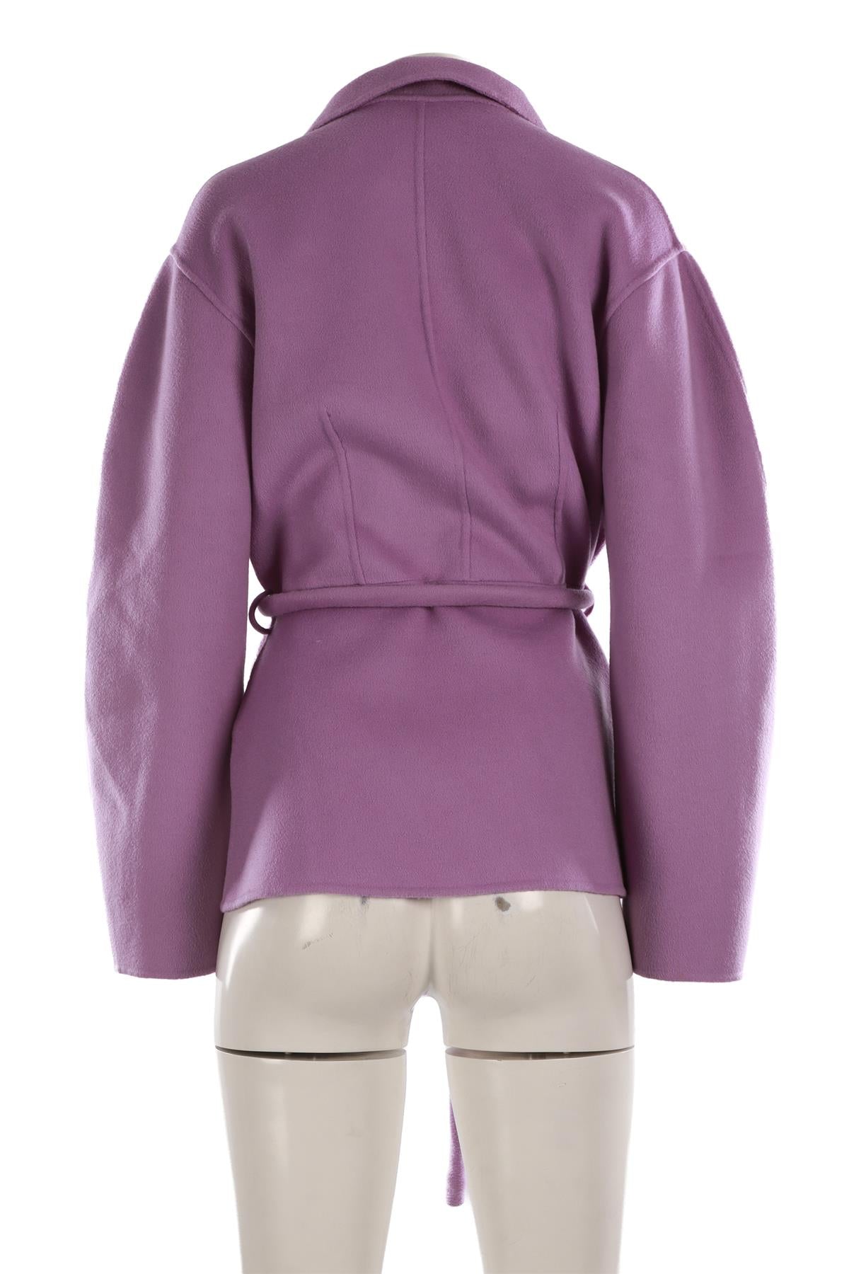 NANUSKA PURPLE WOOL JACKET SMALL