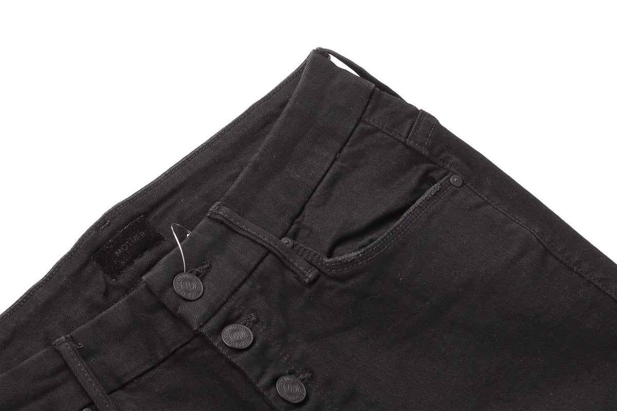 MOTHER BLACK COTTON JEANS W29 UK 10-12