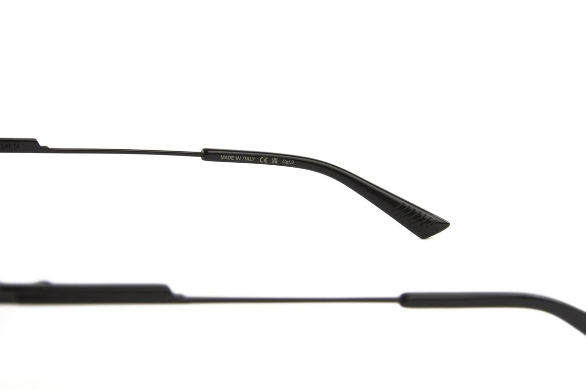 BOTTEGA VENETA BLACK D FRAME METAL SUNGLASSES