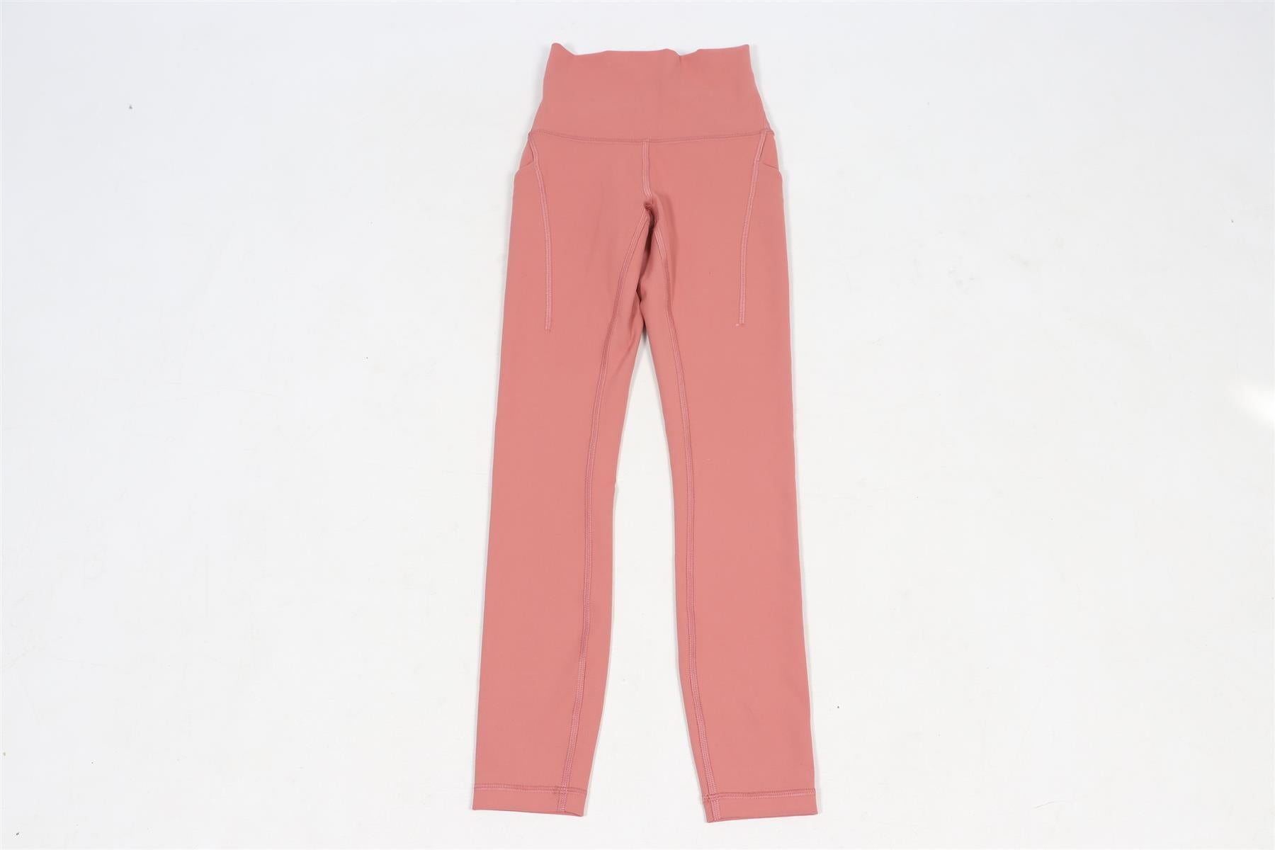 LULULEMON PINK JERSEY LEGGINGS US 0 UK 4