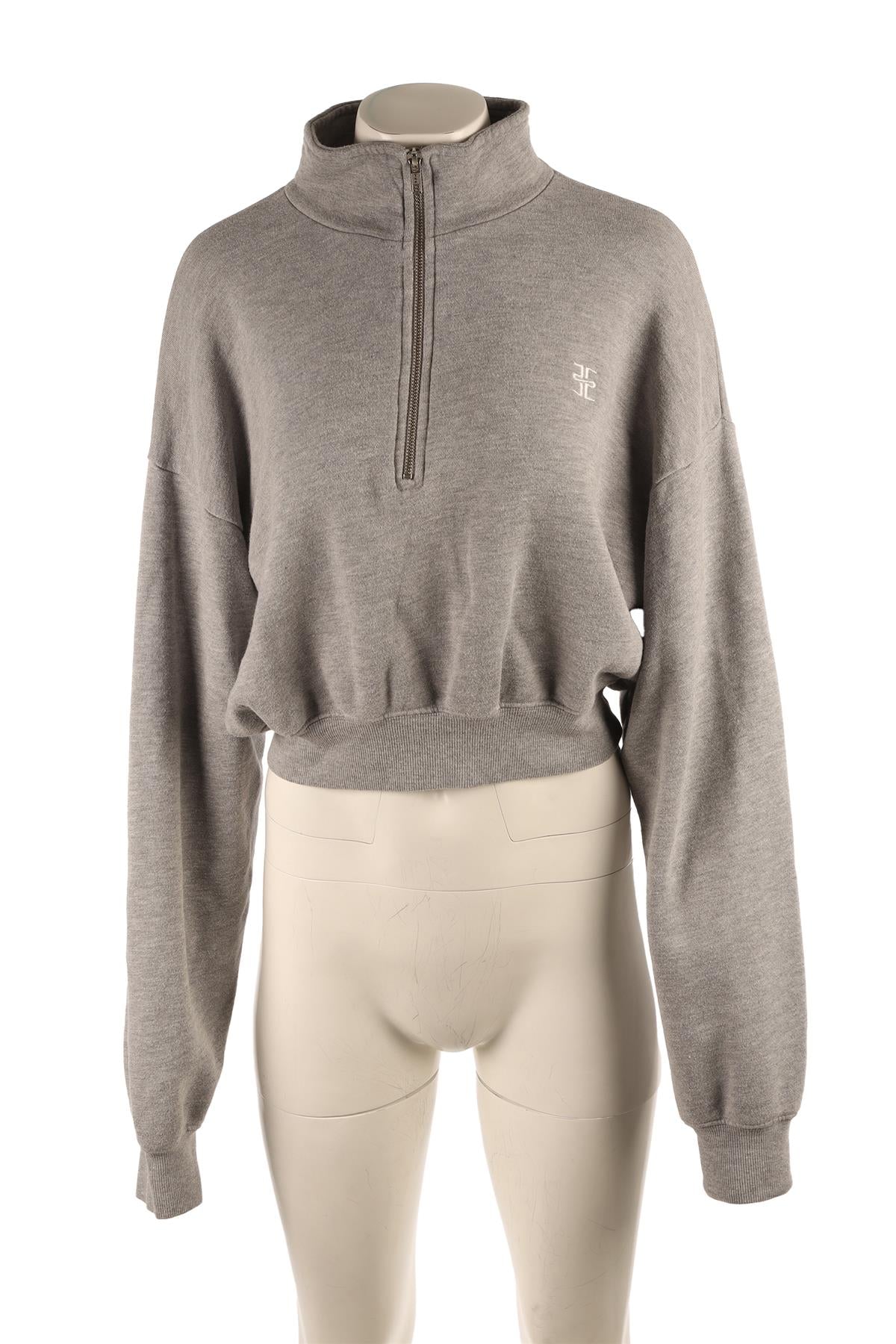 ETERNE GREY COTTON SWEATSHIRT SMALL