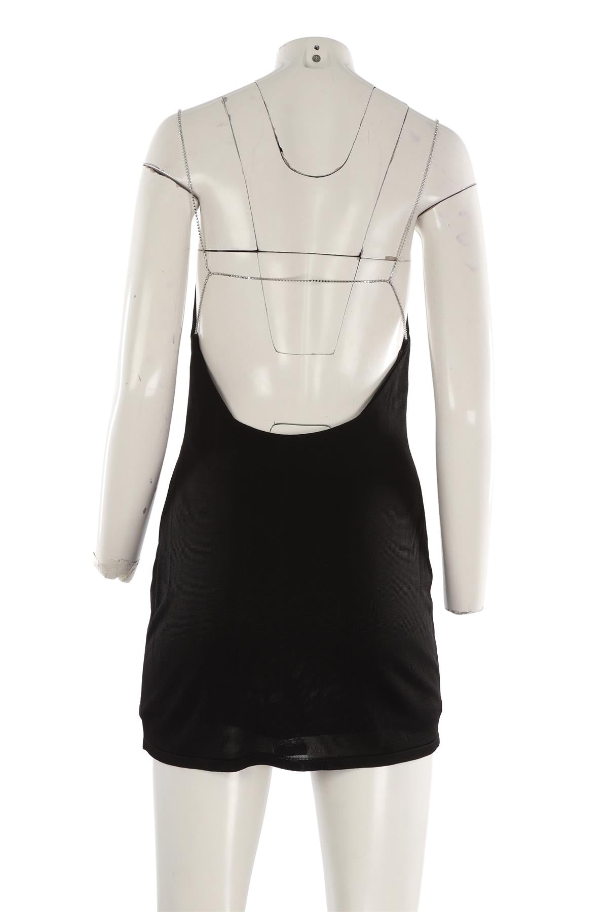 GAUGE 81 BLACK KNIT MINI DRESS SMALL