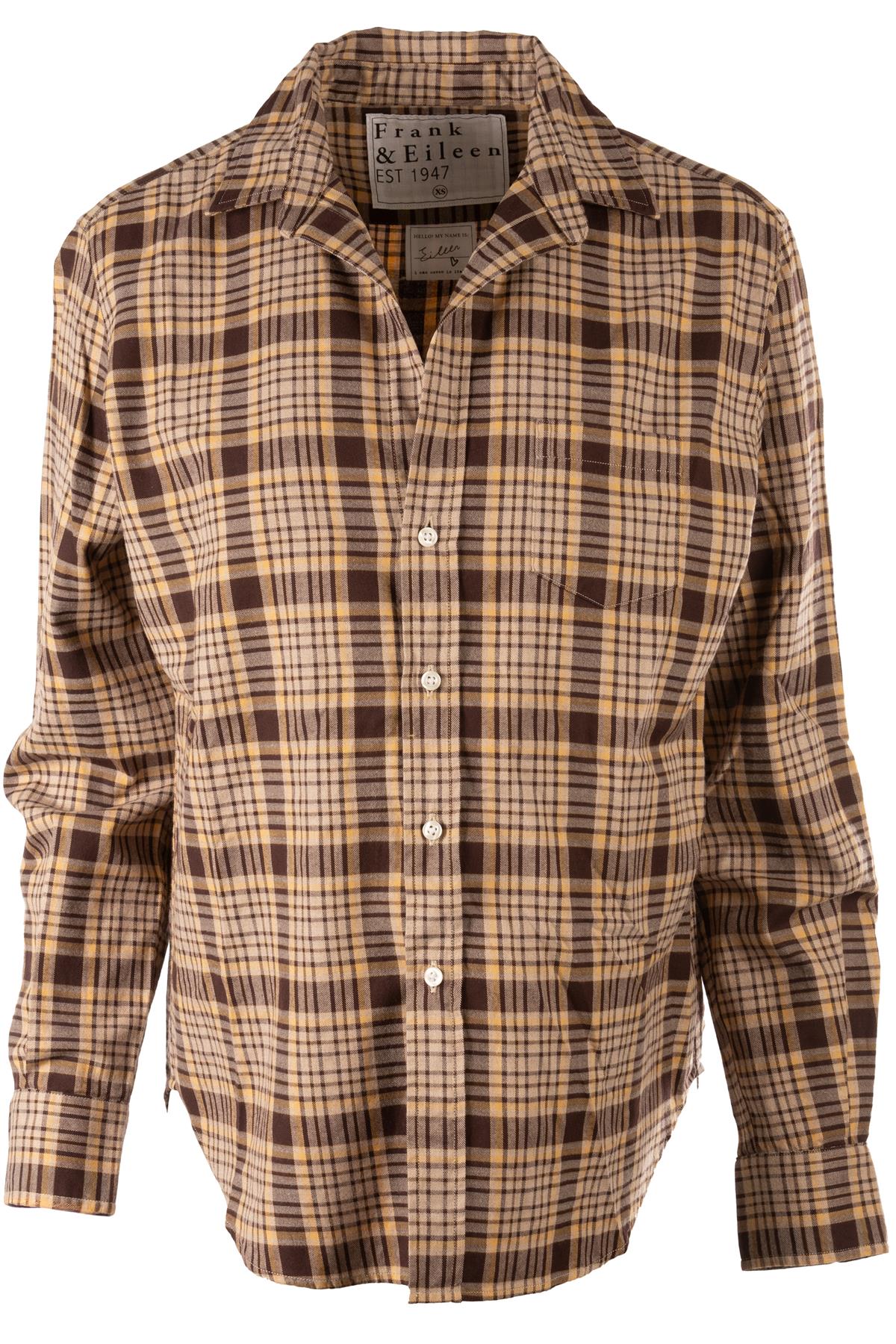 FRANK & EILEEN BROWN COTTON SHIRT XSMALL