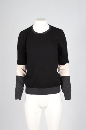 JOSEPH BLACK CASHMERE SWEATER X-LARGE