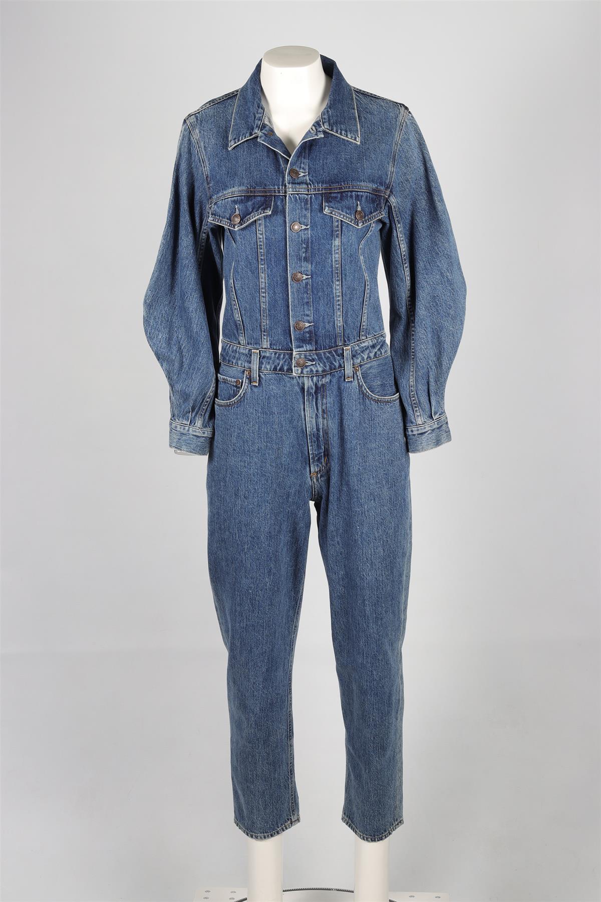 AGOLDE BLUE DENIM JUMPSUIT US 4 UK 8