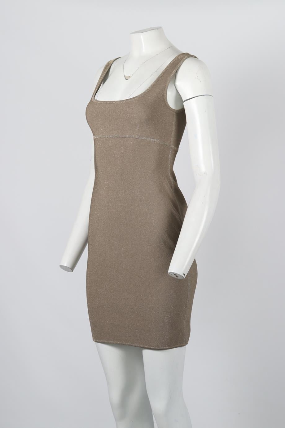 HERVE L LEROUX STRETCH KNIT MINI DRESS FR 40 UK 12