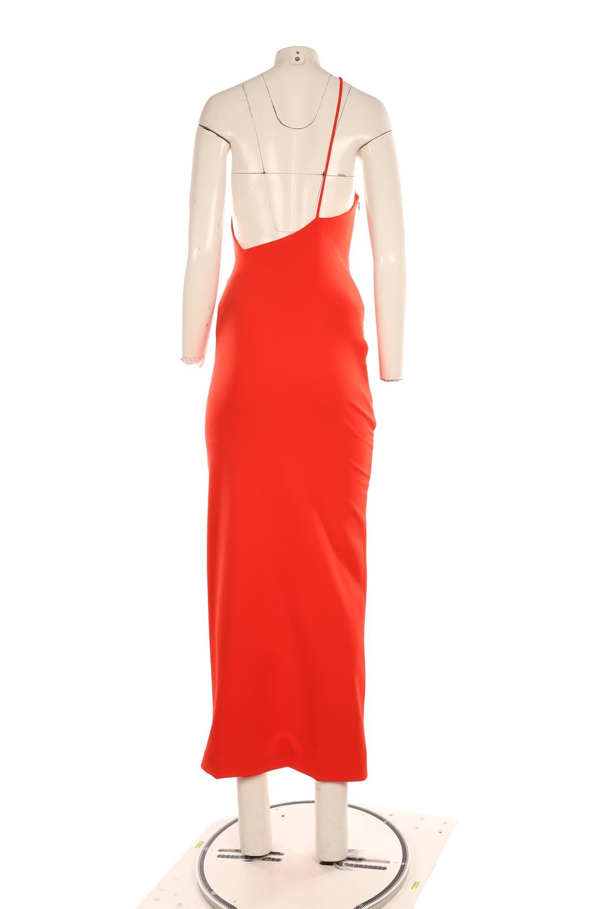 SOLACE LONDON ORANGE CREPE MAXI DRESS UK 6