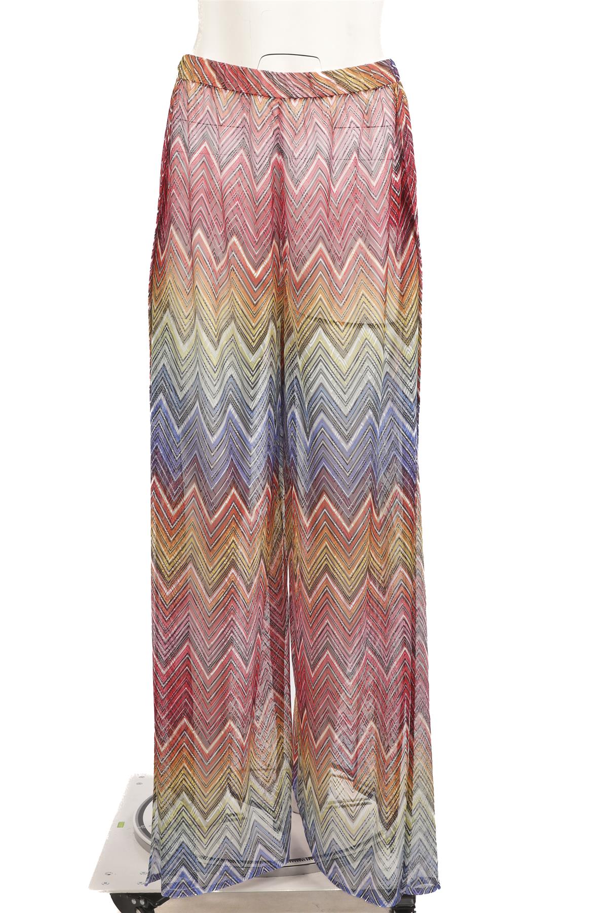 MISSONI MULTI CROCHET WIDE LEG PANTS IT 46 UK 14