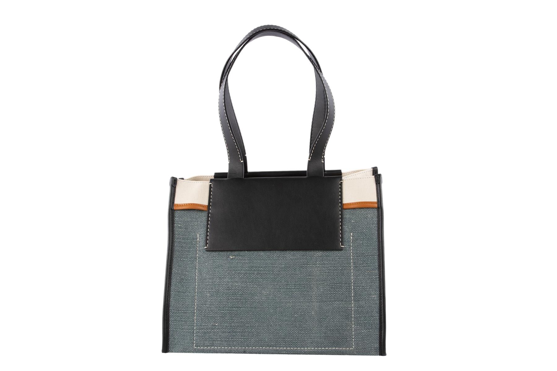 PROENZA SCHOULER WHITE LABEL MULTI MORRIS LARGE CANVAS SHOULDER BAG