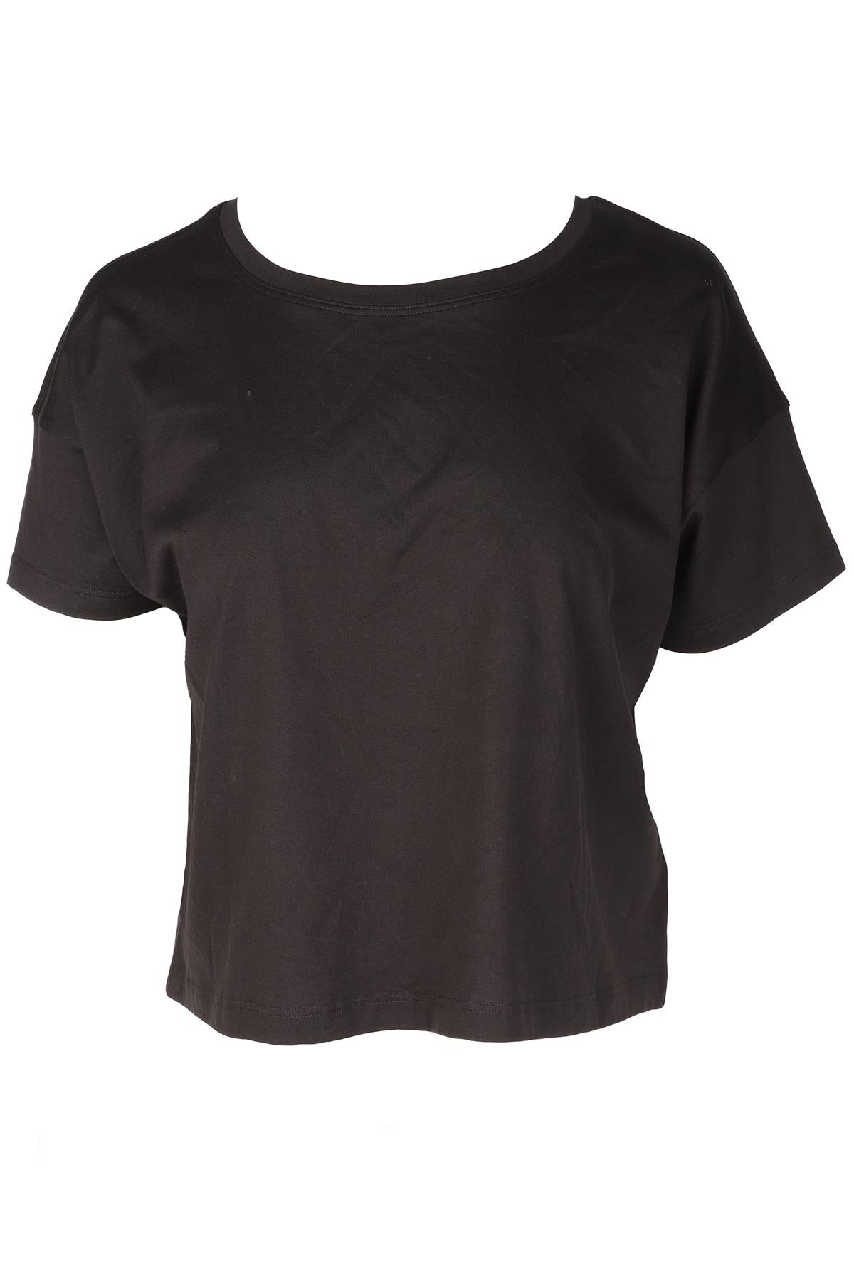 LULULEMON BLACK COTTON T-SHIRT UK 8