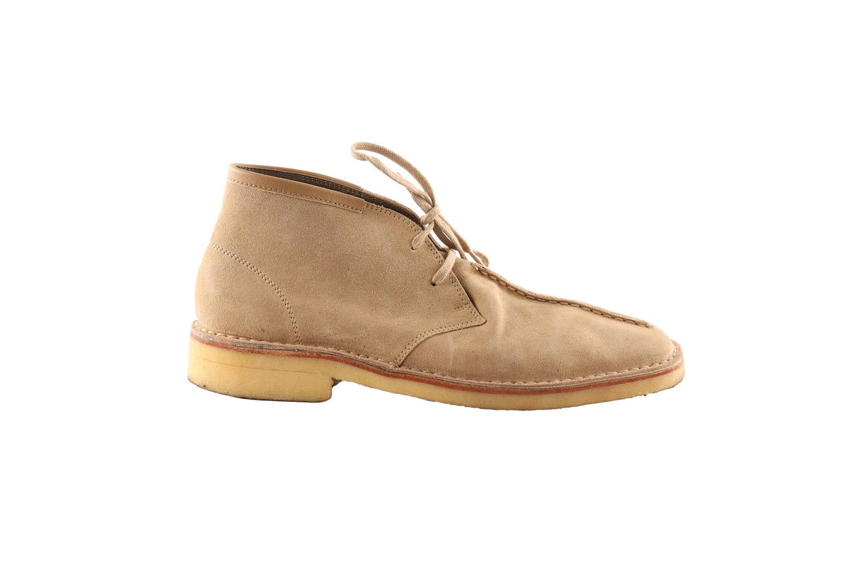 LEMAIRE CREAM MEN'S SUEDE BOOTS EU 42 UK 8 US 9