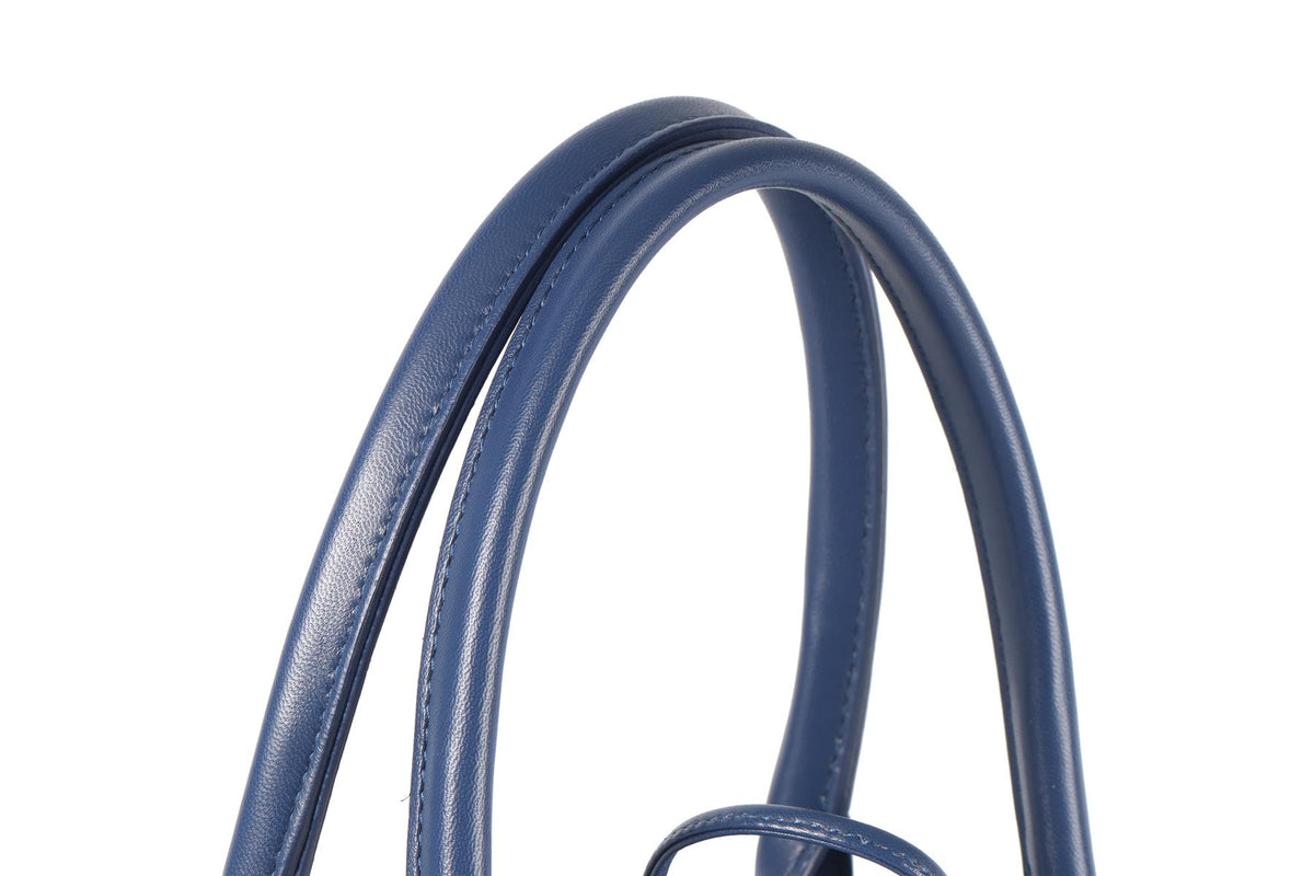 BOTTEGA VENETA NAVY ARCO INTRECCIATO LEATHER TOTE BAG