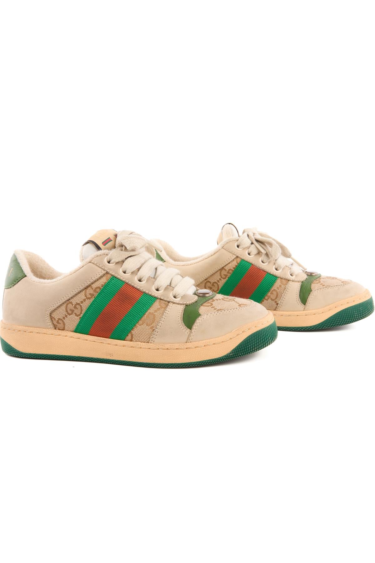 GUCCI ECRU KIDS BOYS SNEAKERS EU 34.5 UK 2.5 US 3.5