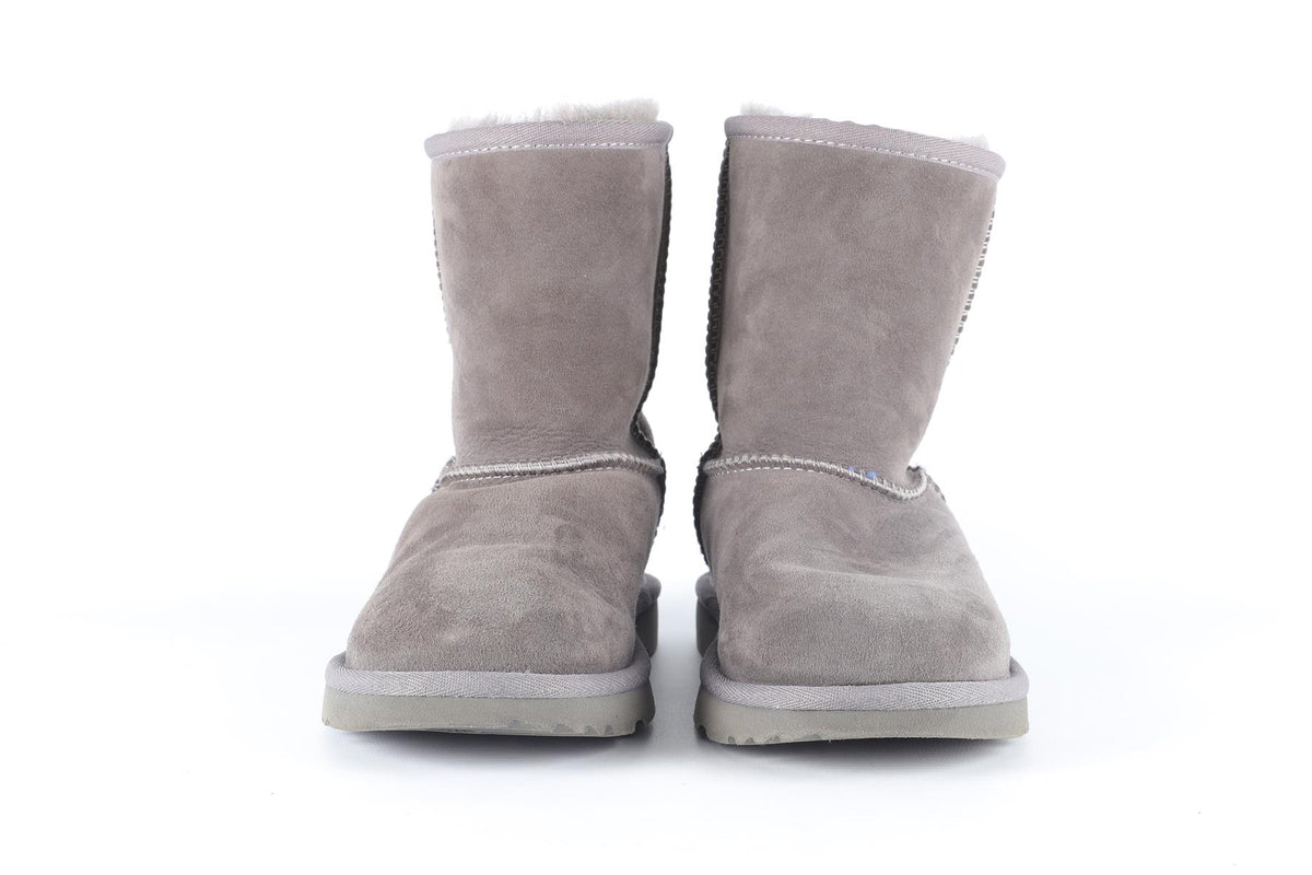 UGG AUSTRALIA GREY KIDS GIRLS SUEDE BOOTS EU 35 UK 2 US 3