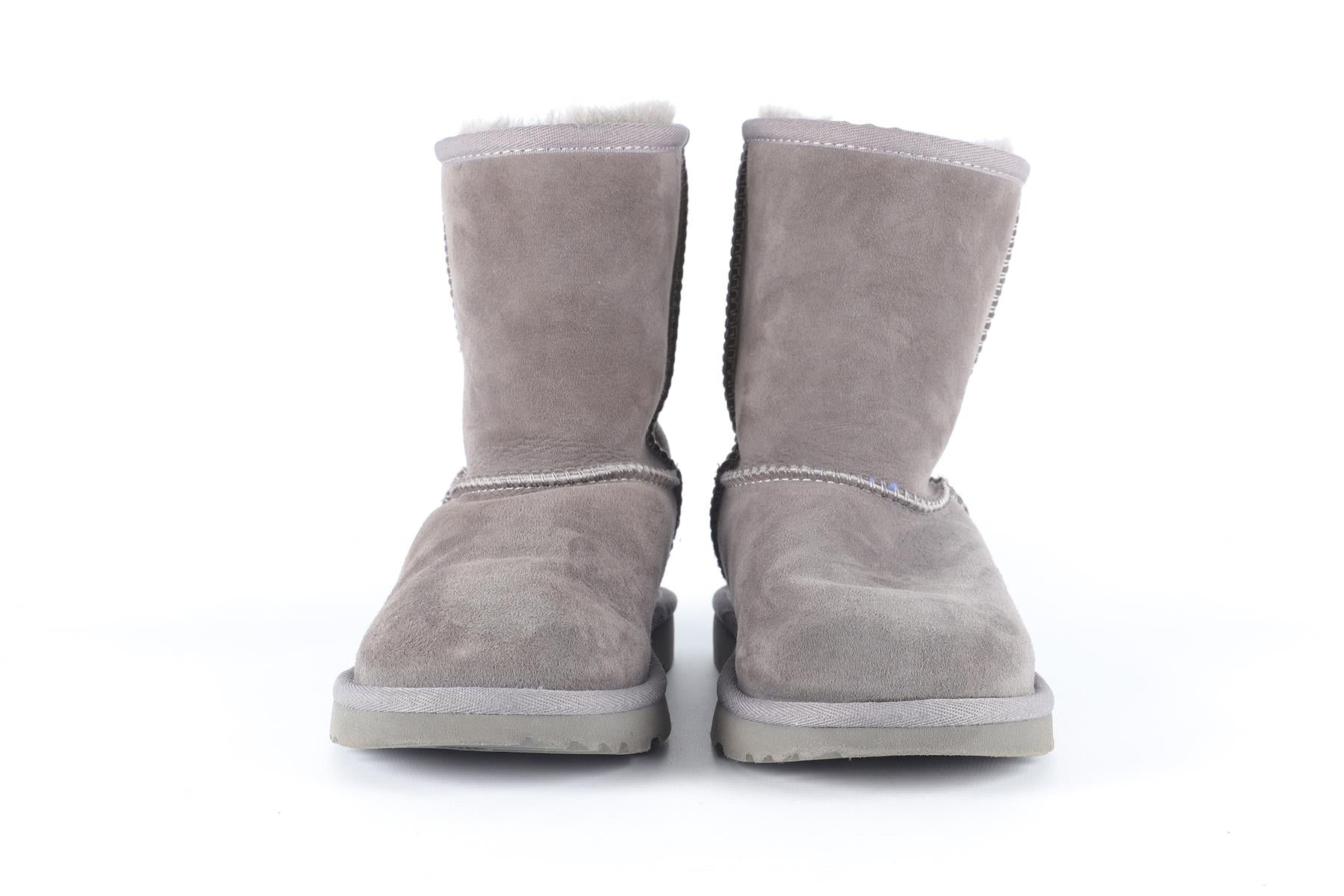UGG AUSTRALIA GREY KIDS GIRLS SUEDE BOOTS EU 35 UK 2 US 3