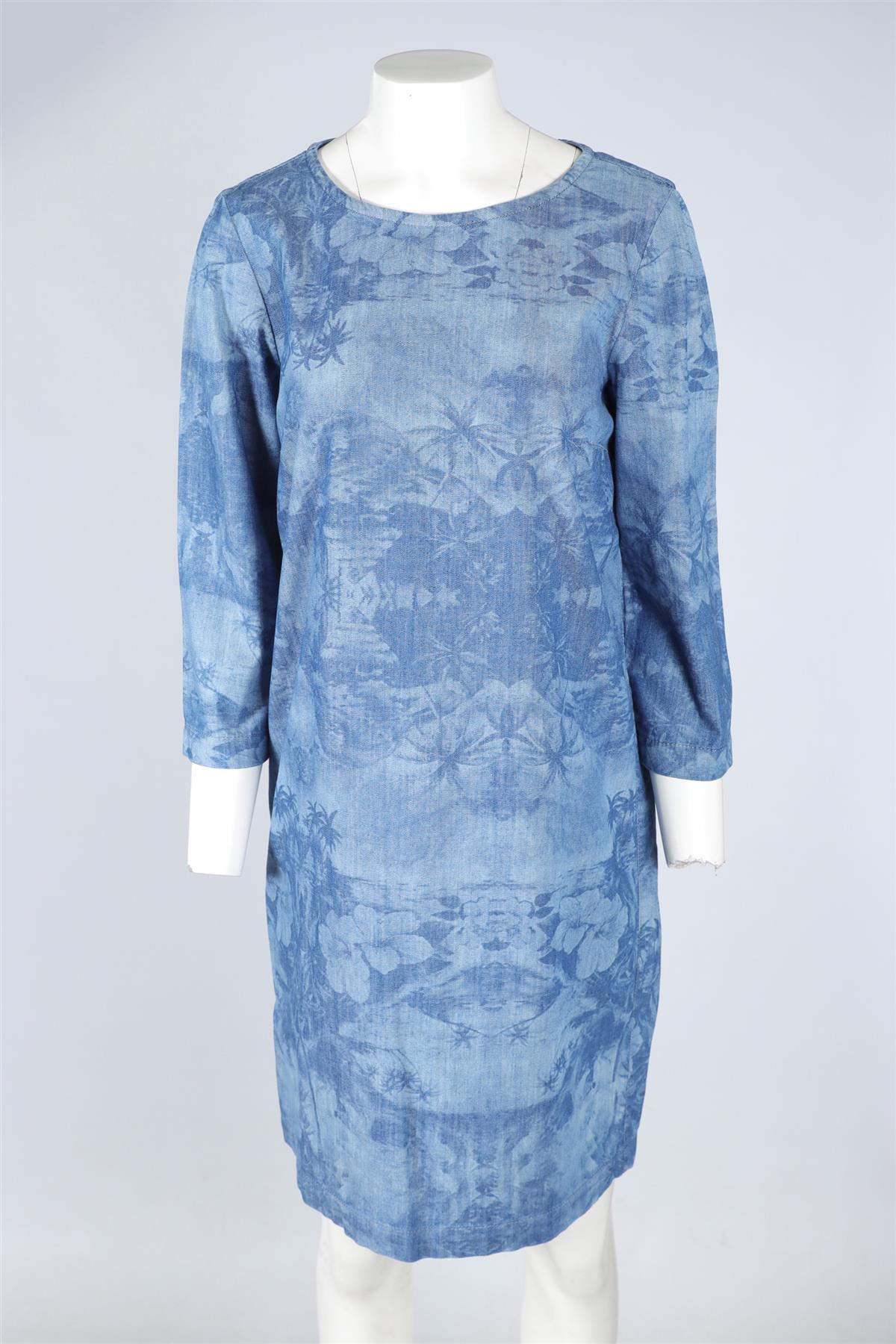 STELLA MCCARTNEY BLUE DENIM MINI DRESS IT 44 UK 12