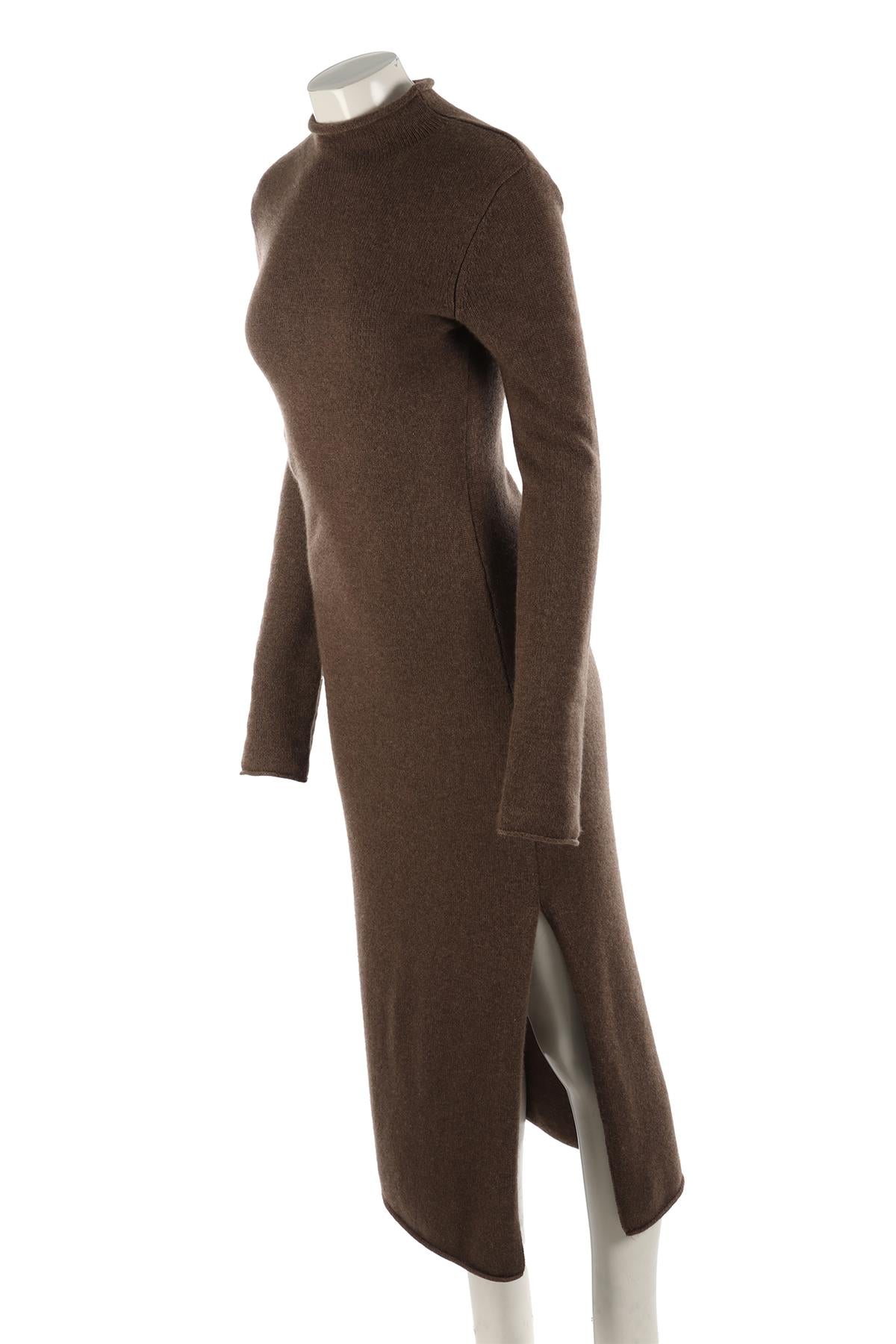 REFORMATION BROWN CASHMERE MAXI DRESS MEDIUM