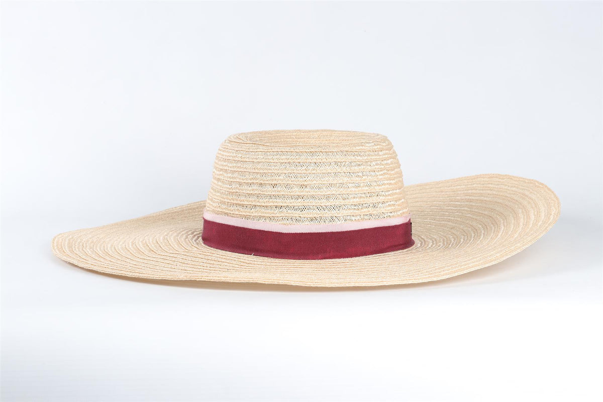 MAISON MICHEL BEIGE STRAW HAT