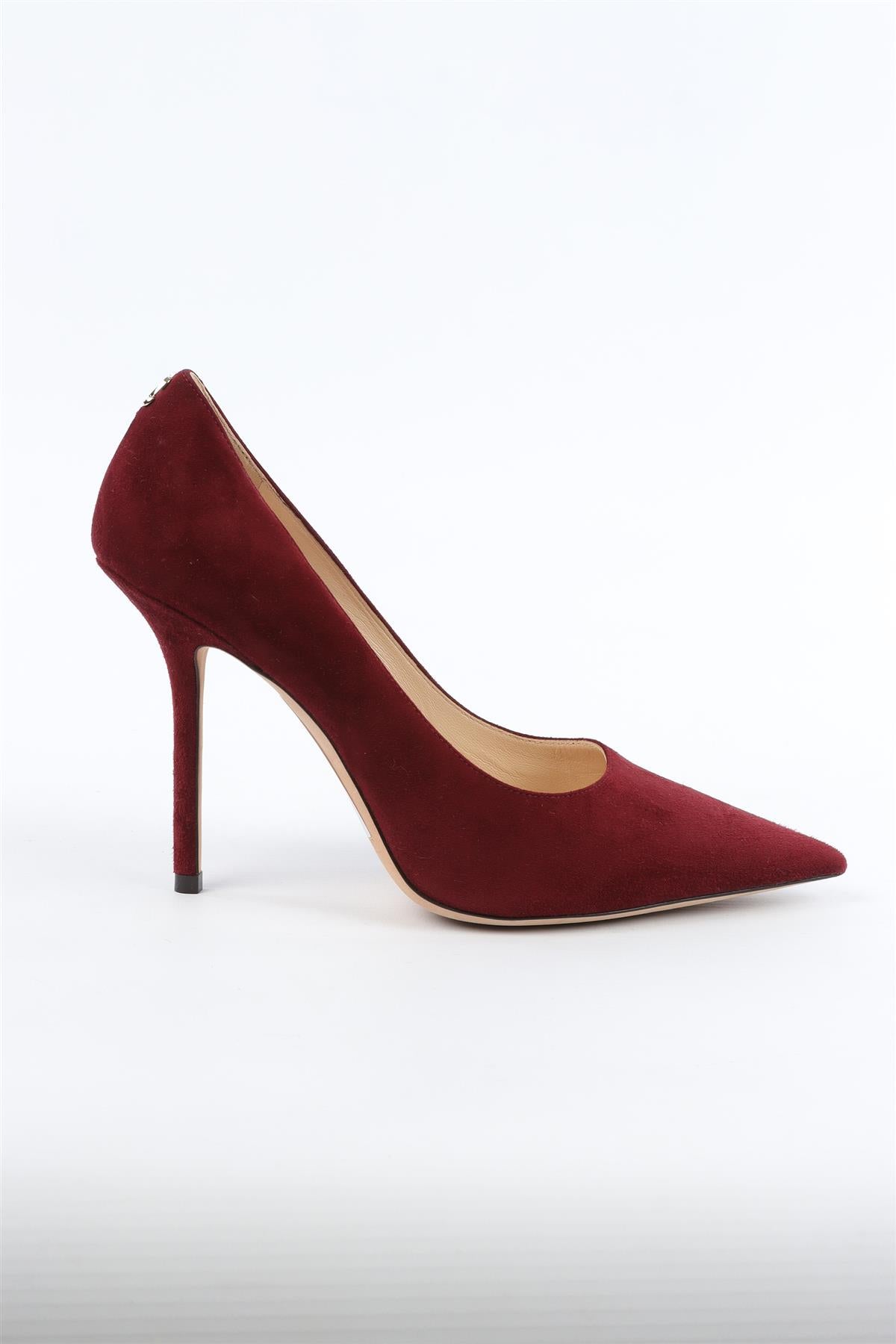 JIMMY CHOO RED SUEDE PUMPS EU 38 UK 5 US 8