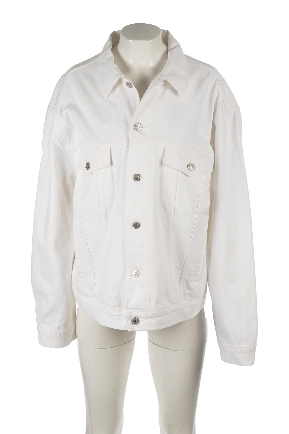 BALENCIAGA WHITE DENIM JACKET IT 40 UK 8