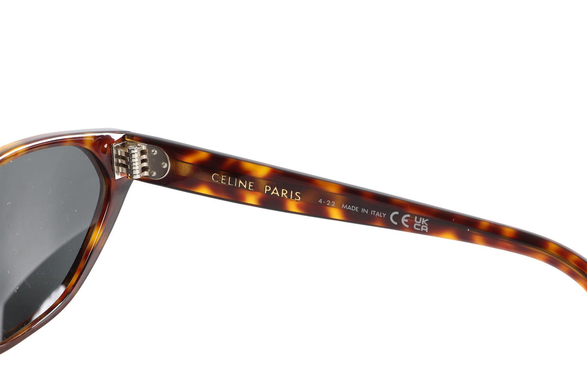 CELINE BROWN CAT EYE ACETATE SUNGLASSES