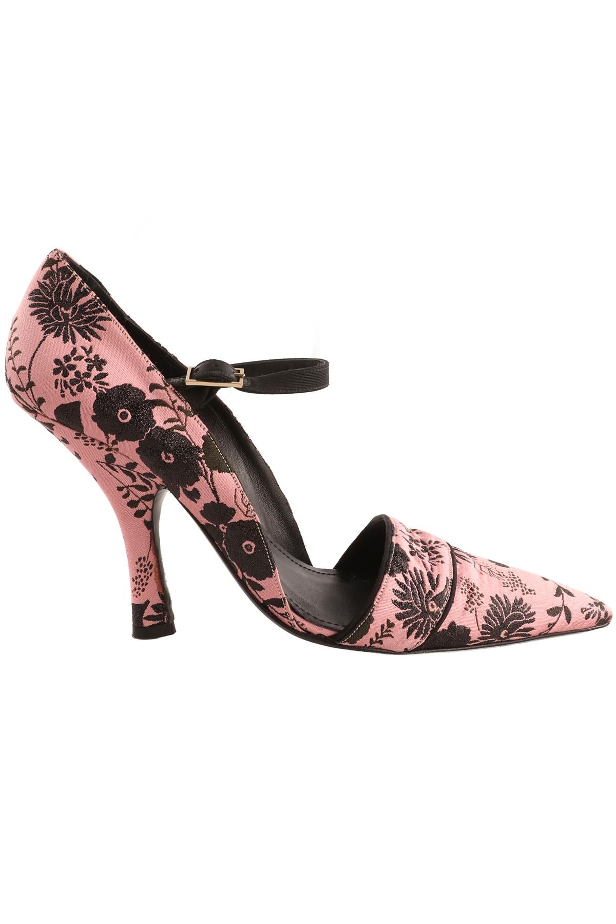 ERDEM PINK JACQUARD PUMPS EU 40 UK 7 US 10