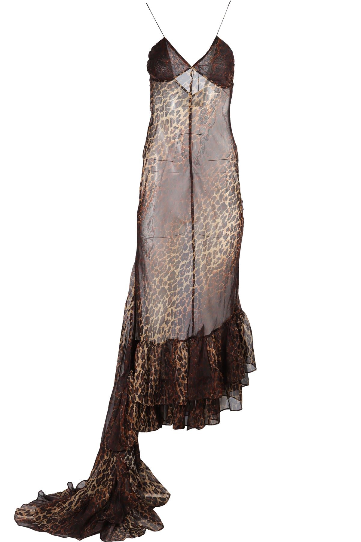 RAT & BOA BROWN SILK MAXI DRESS SMALL