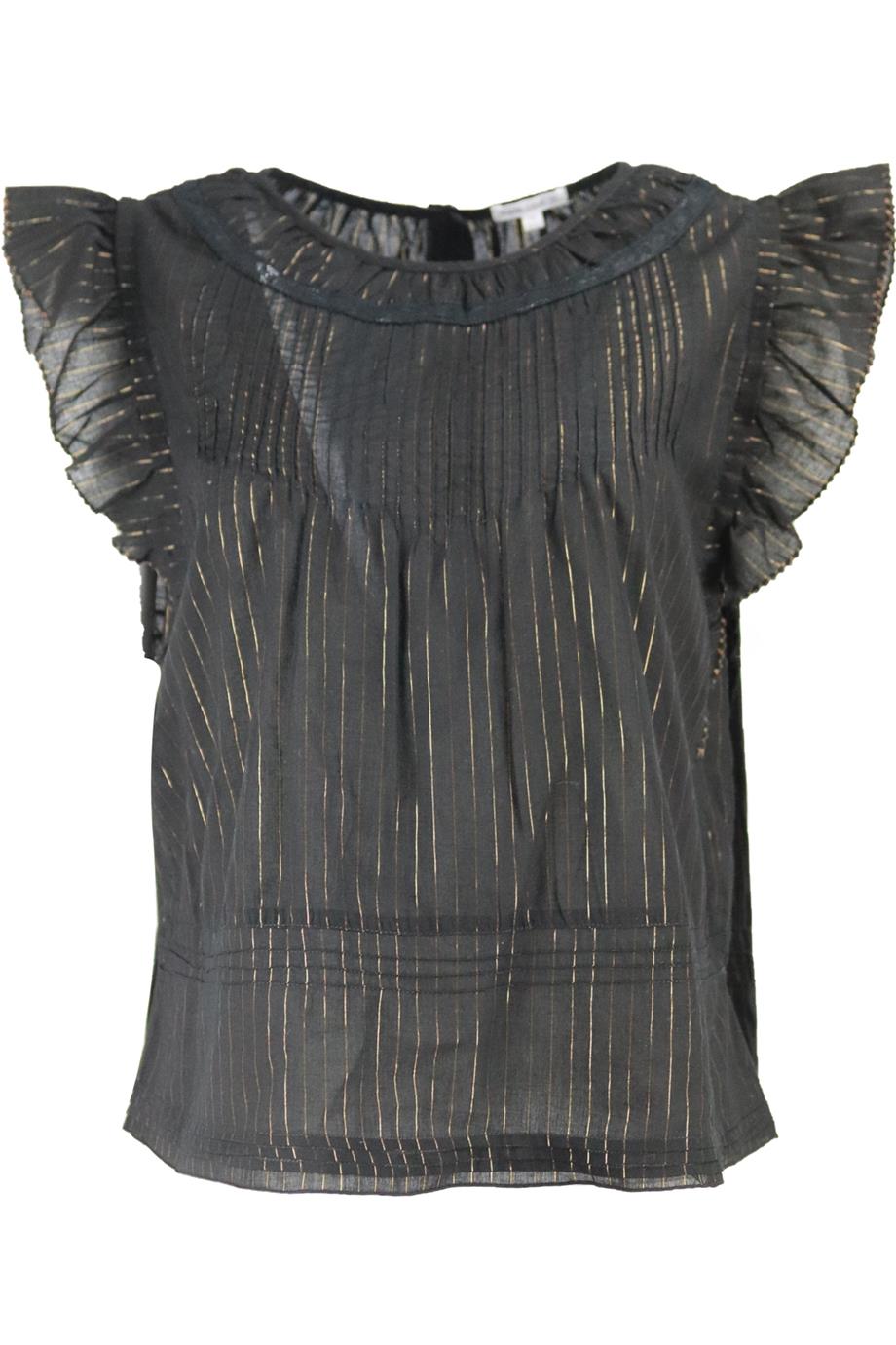 POUPETTE ST BARTH STRIPED COTTON TOP MEDIUM