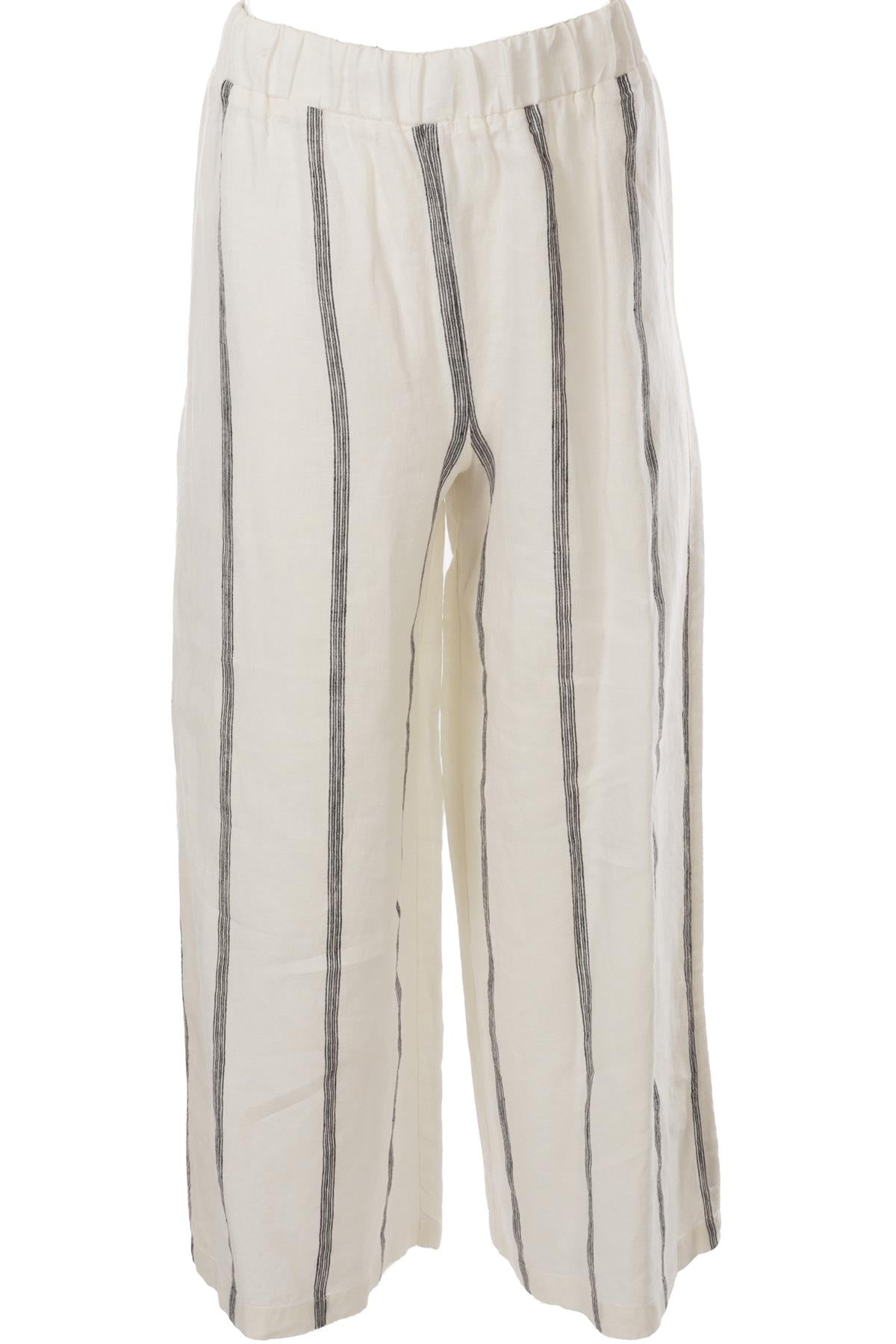 WHITE LINEN TROUSERS