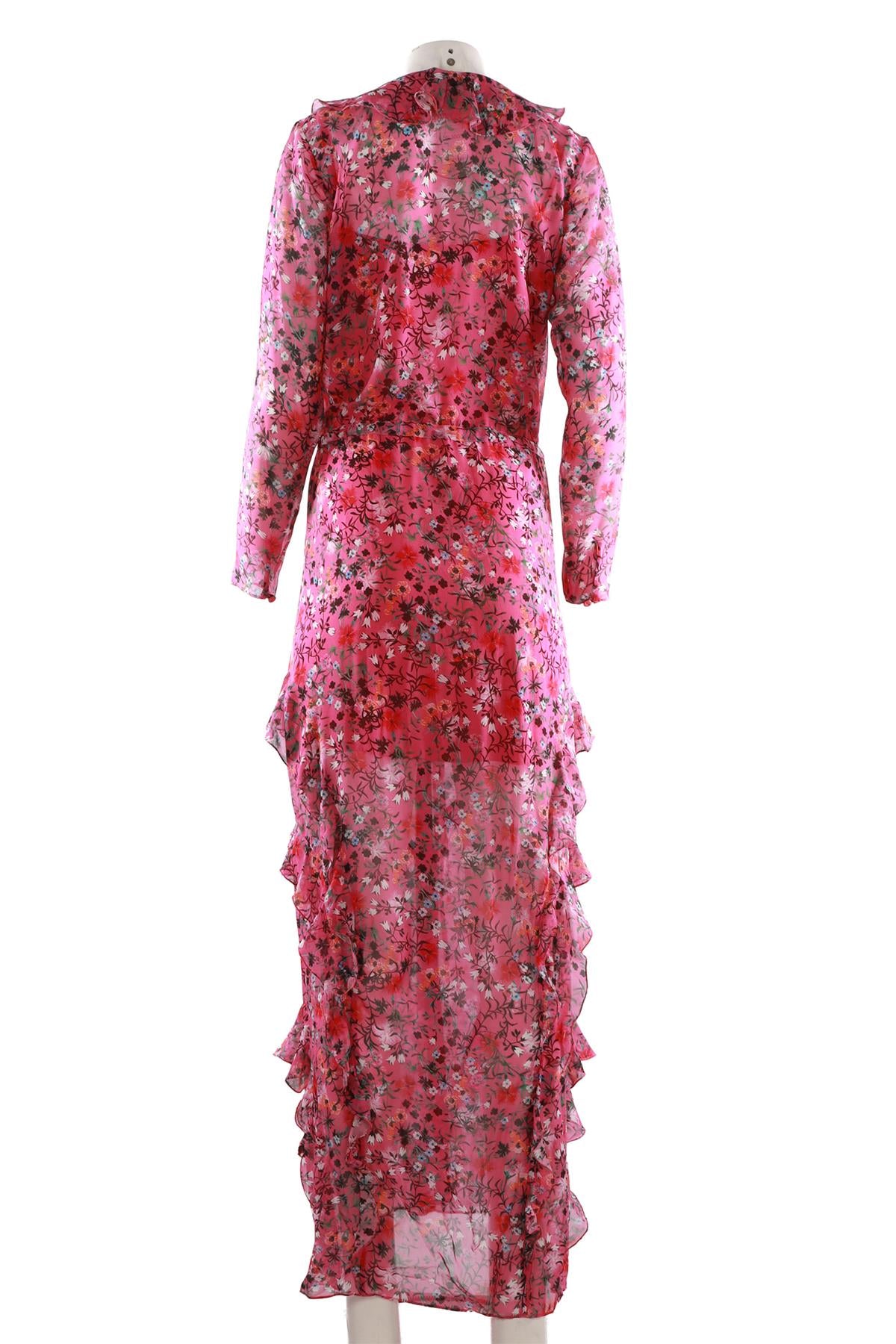 PINK SILK MAXI DRESS