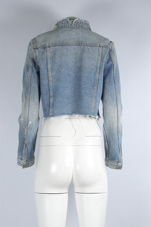 GRLFRND BLUE DENIM JACKET SMALL